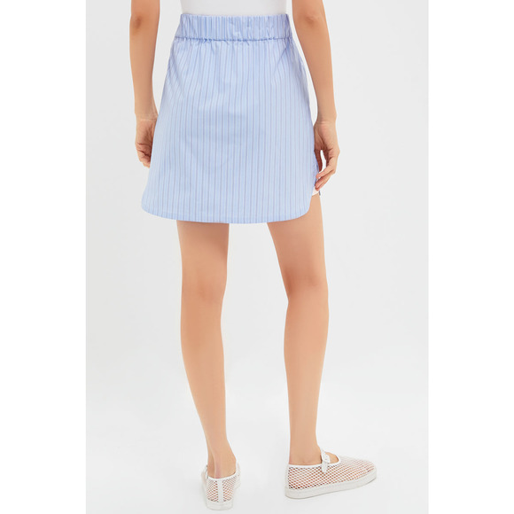 TUCKERNUCK Blue and White Stripe Frankie Skirt Size XS NWT Retail $98 Tuckernuck - Picture 2 of 8